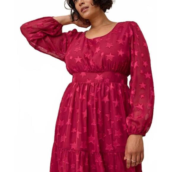 torrid Dresses & Skirts - Torrid Cherry Red Star Midi | Whimsical Celestial | Spring Fashion Week Trend
